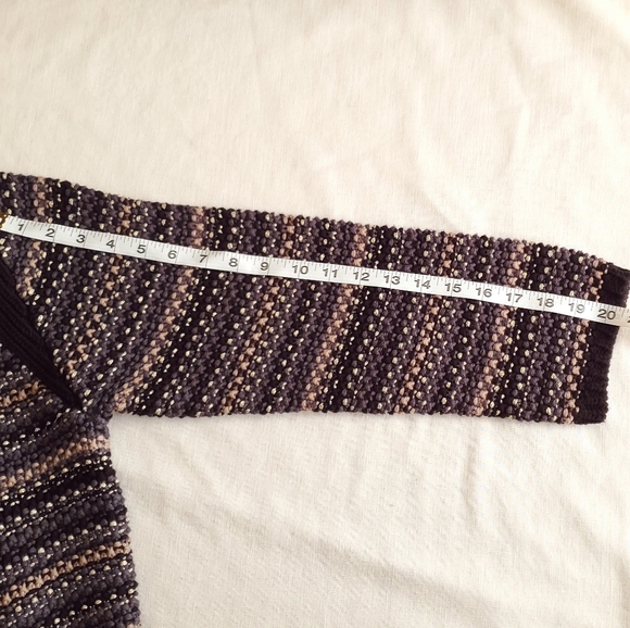 NWT Hatley Chelsie Sweater Charcoal Chevron Blue - Picture 4 of 14